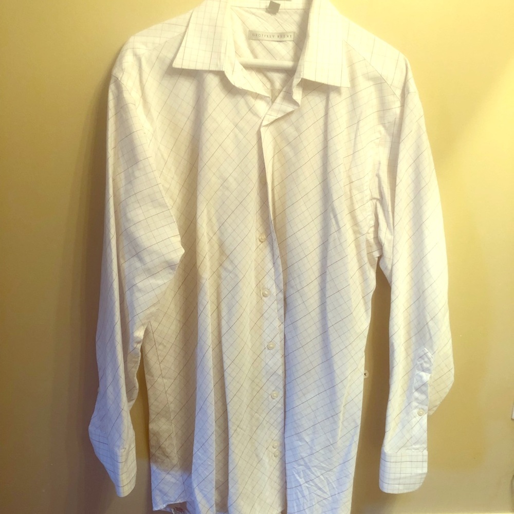 Geoffrey Beane long button up polo large